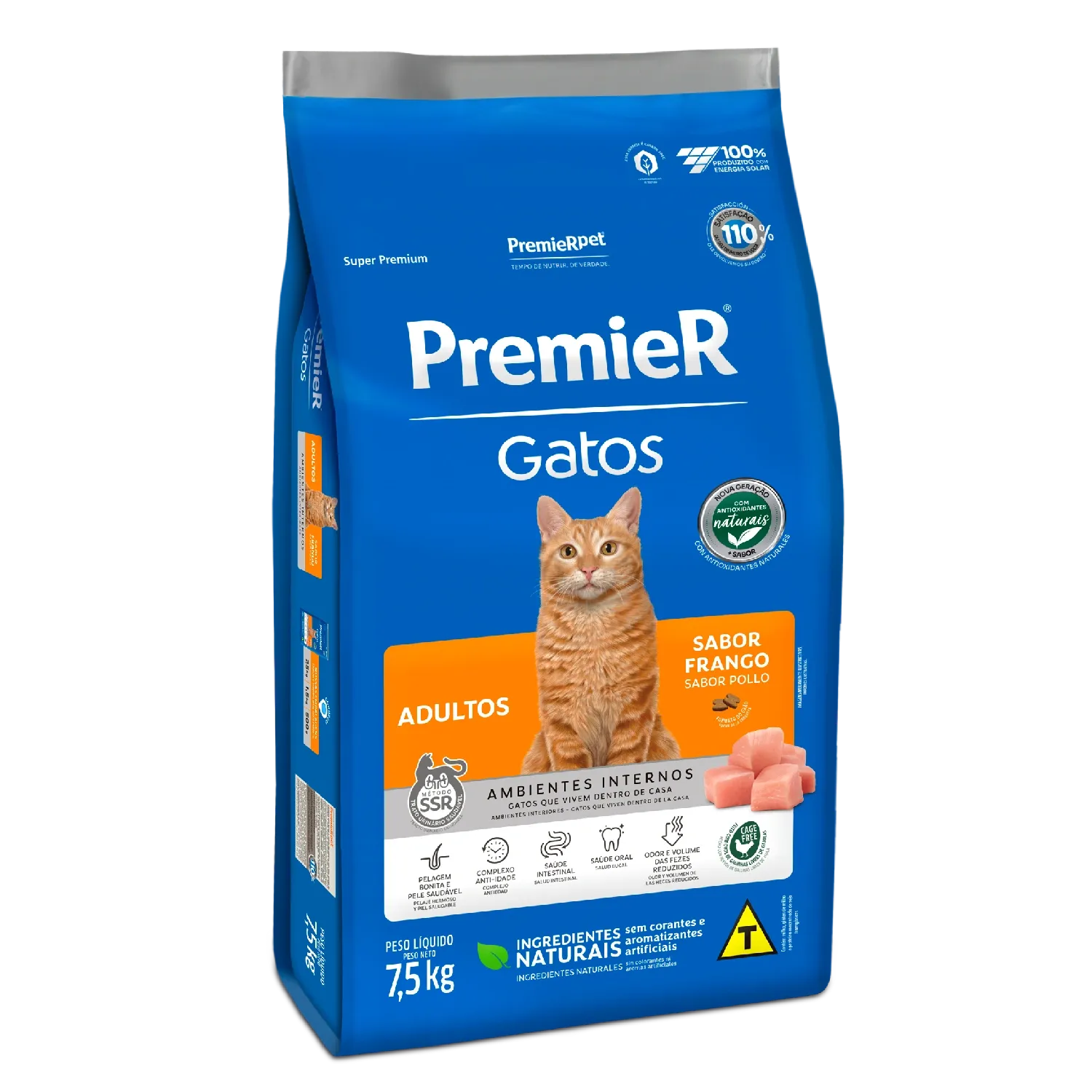 Ração Premier Ambientes Internos Gatos Adultos Frango